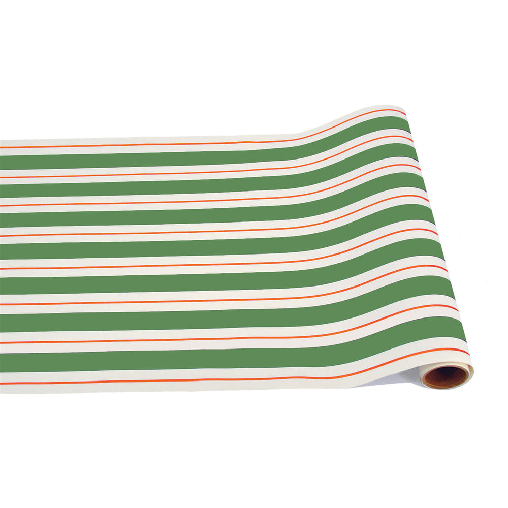 Green & Red Awning Stripe Runner - 20" x 25'