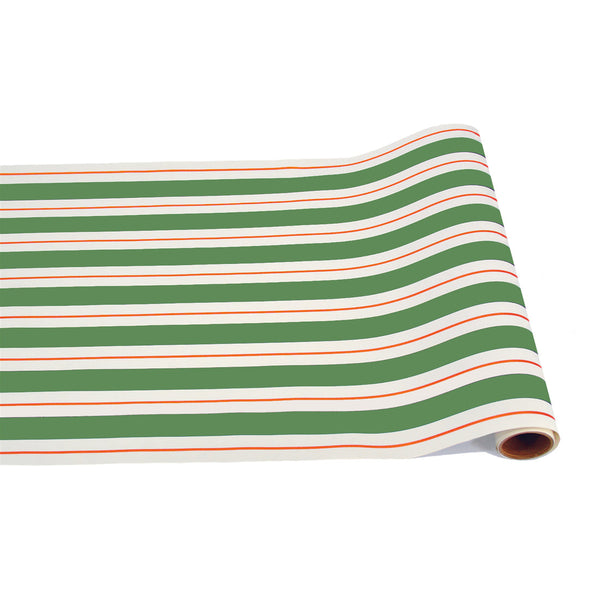 Green & Red Awning Stripe Runner - 20" x 25'