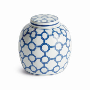 Dynasty Link Round Lidded Jar