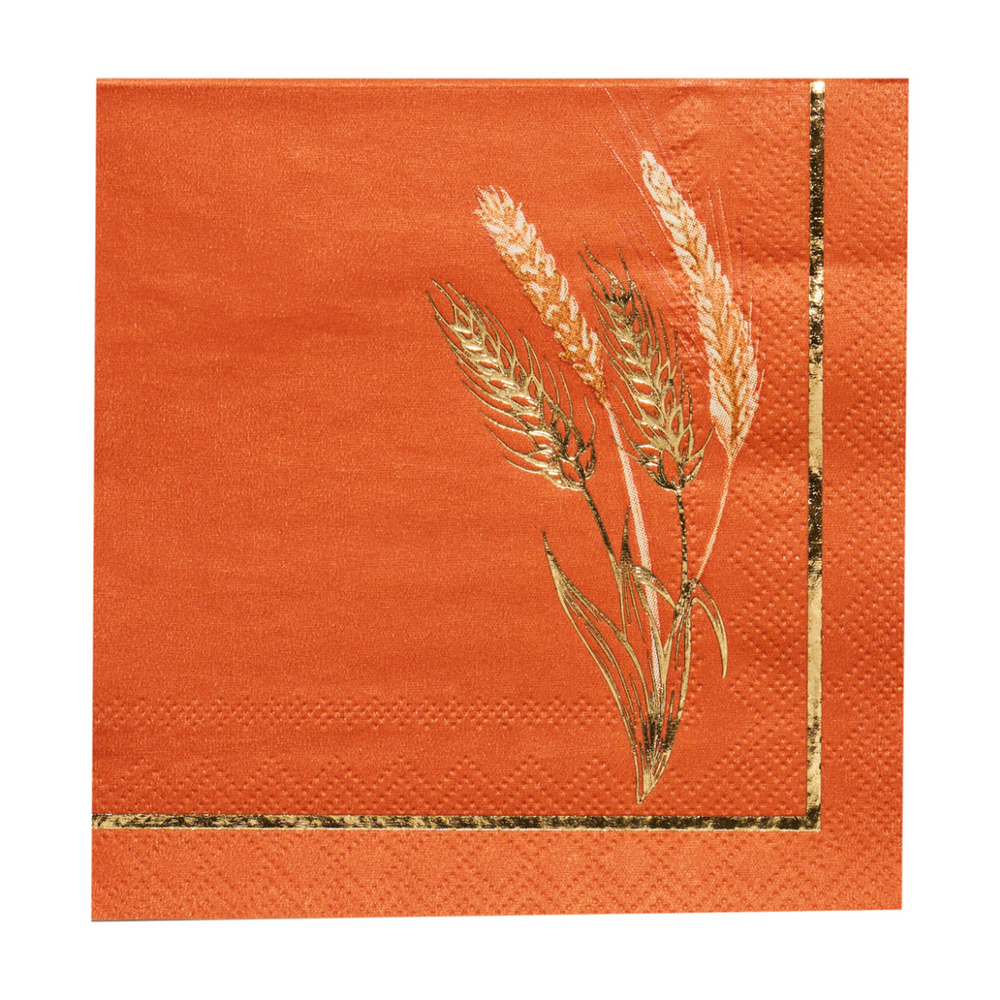 Harvest Wheat- Cocktail Napkin 20pkg
