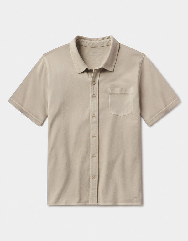 NORMAL JERSEY SS BUTTON UP