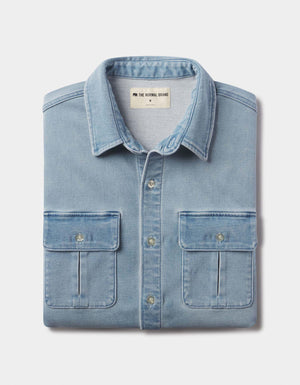 COMFORT TERRY JEAN  SHIRT JACKET