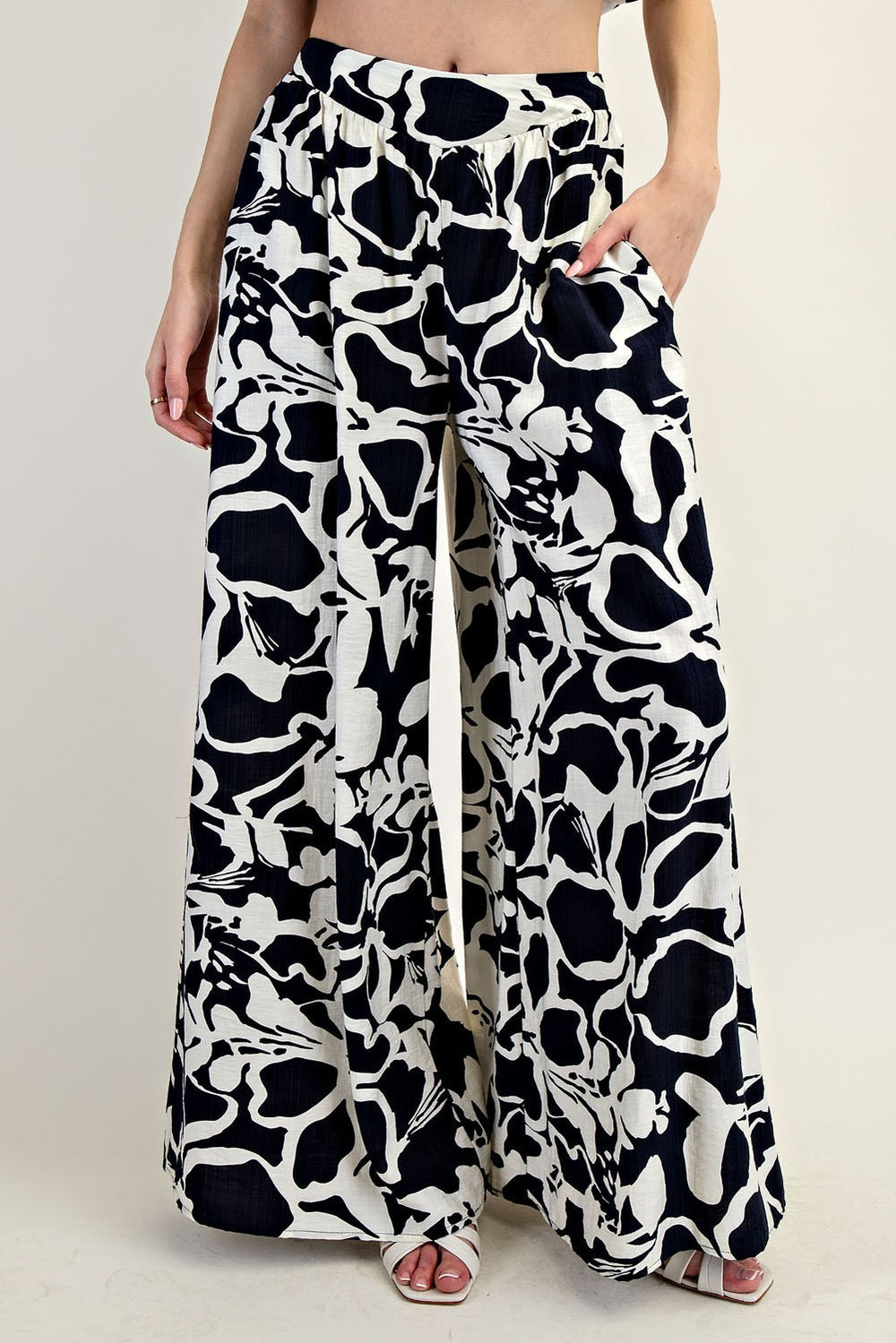 Floral Printed Wide Leg Pants