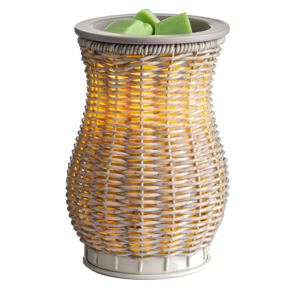 Illumination Fragrance Warmer Graywash Wicker