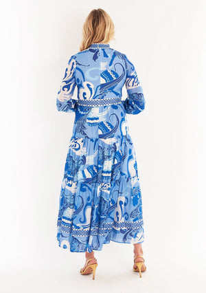 Annabelle Maxi Long Sleeve - Nouveau Lapis