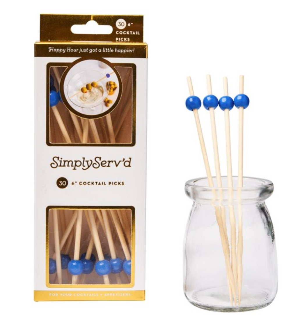 Party Pick Large Cobalt Blue/30pkg