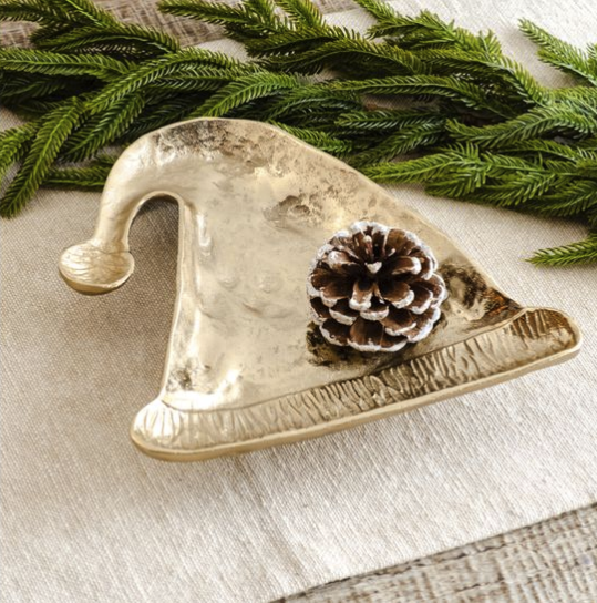GOLD CHRISTMAS CAP TRAY