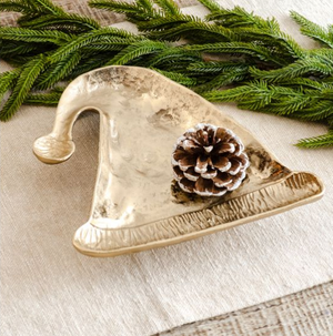 GOLD CHRISTMAS CAP TRAY