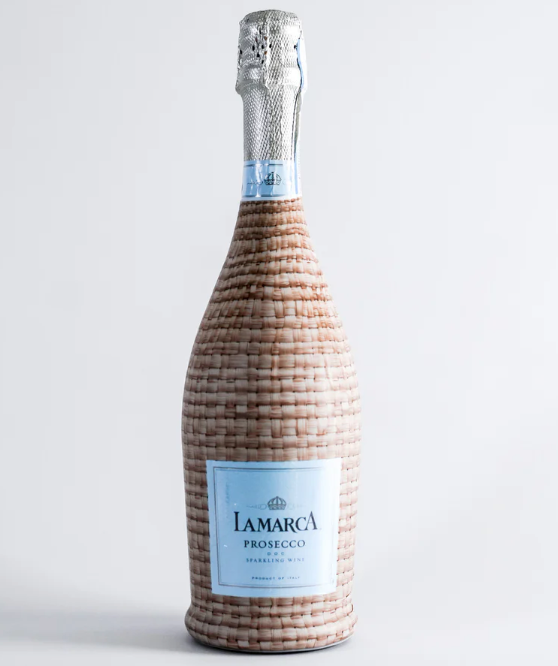 Beau Bottles Honey Rattan Weave