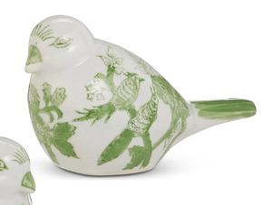 Green Chinoiserie Bird