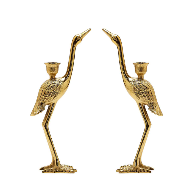 Crane Candle Holder