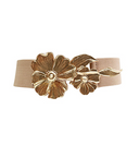 Flower Buckle Stretch Belt