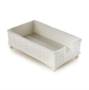 Ceramic Basketweave Guest Caddy