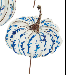 Blue & White Pumpkins