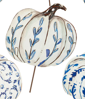 Blue & White Pumpkins
