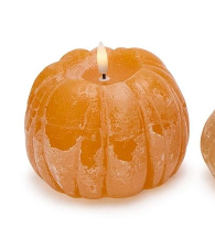 Flameless Pumpkin LED Decor Candle