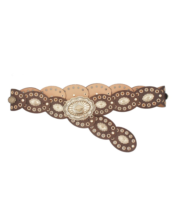 Concho Accent Oval Disc Hip Belt
