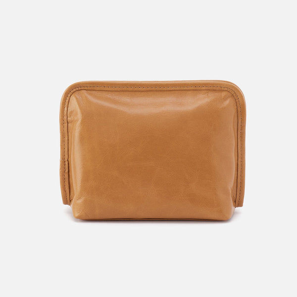 Beauty Cosmetic Pouch In Polished Leather