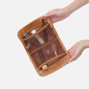 Beauty Cosmetic Pouch In Polished Leather