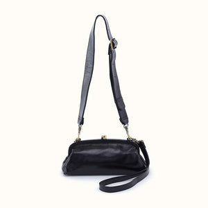 Alba Frame Small Shoulder In Polished Leather