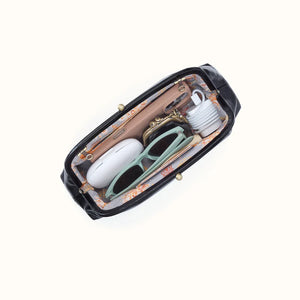 Alba Frame Small Shoulder In Polished Leather