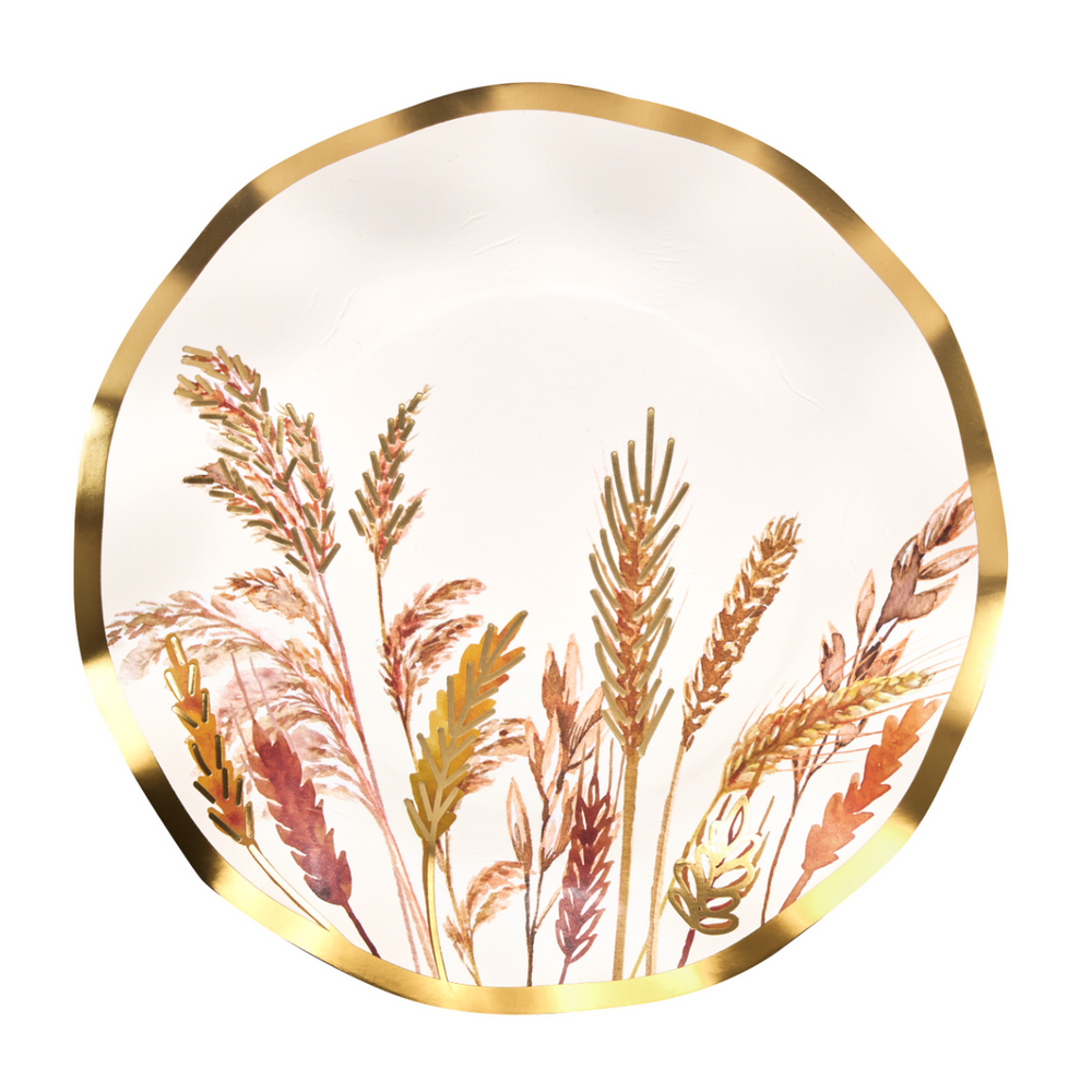 Harvest Wheat Salad Plate- 8pkg