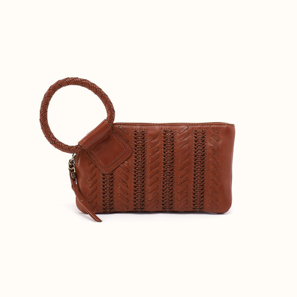 Sable Wristlet In Washed Leather