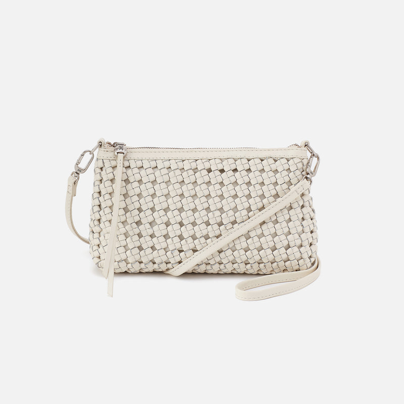 Darcy Crossbody in Whitecap Woven Leather