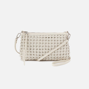 Darcy Crossbody in Whitecap Woven Leather