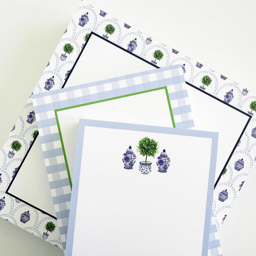 Chinoiserie Topiary Notepad