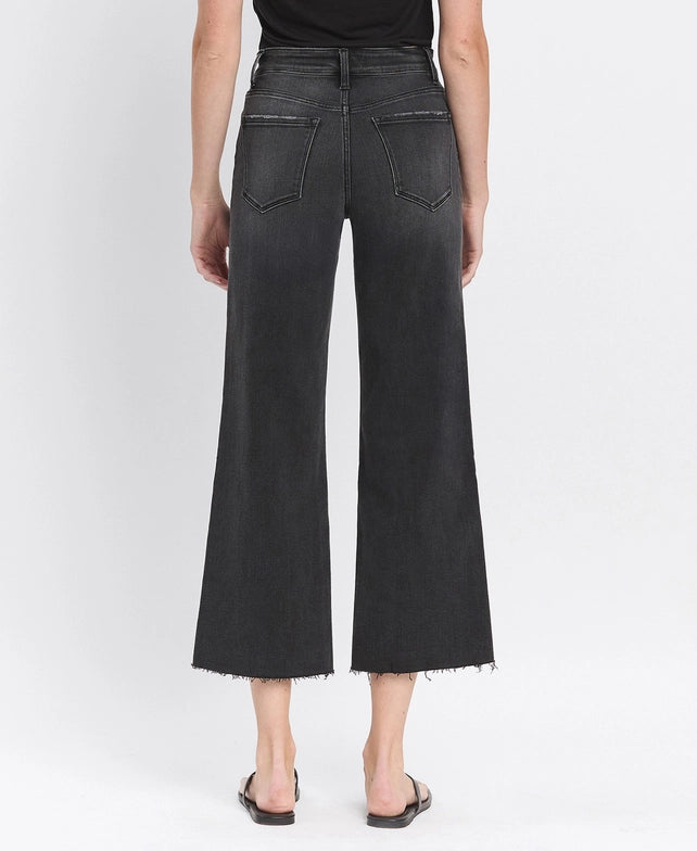 High Rise Crop Wide Leg Jean