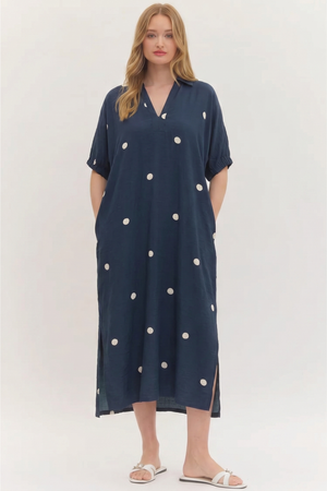 Polka Dot Midi Dress