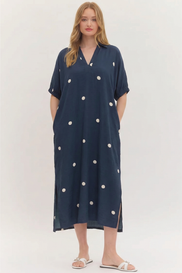 Polka Dot Midi Dress