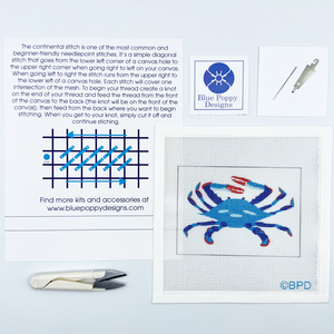 Blue Crab Needlepoint Kit