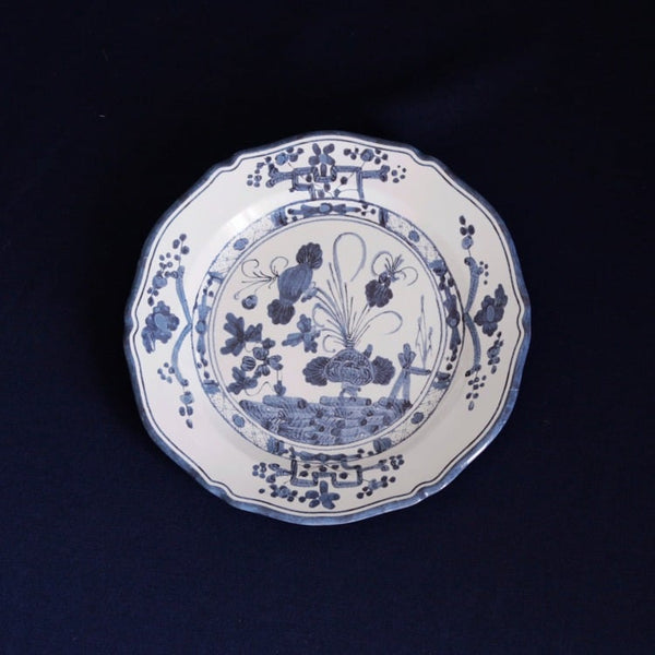 VIDA Faenza 9" Salad Plate Set of 4 (White and Blue)