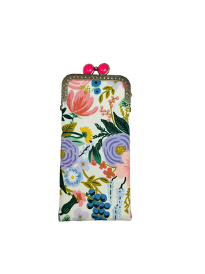 Kiki & Syds Eyeglass Case - Garden Party Ivory