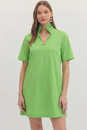 Olivia Green Apple Mini Dress