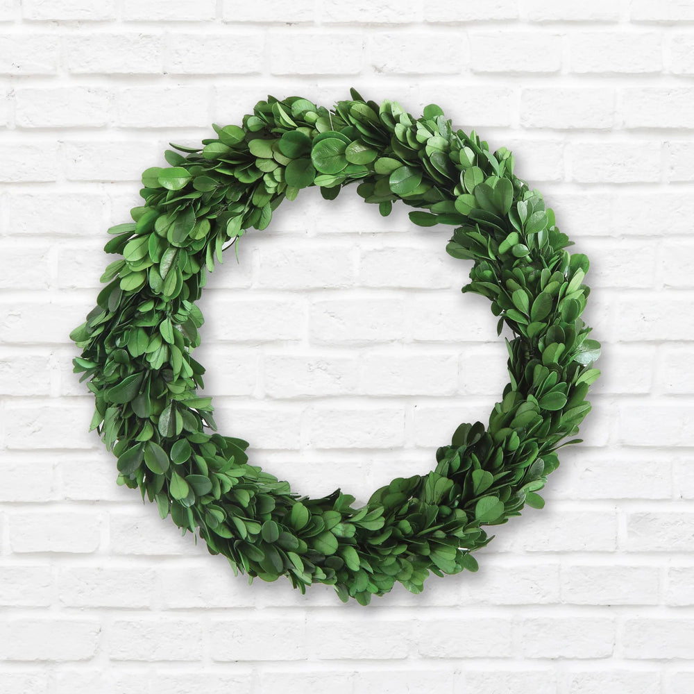 9-3/4" Round Preserved Boxwood Wreath