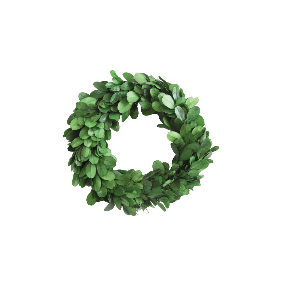 6" Round Preserved Boxwood Wreath