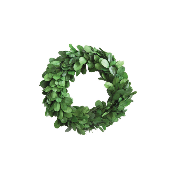 6" Round Preserved Boxwood Wreath