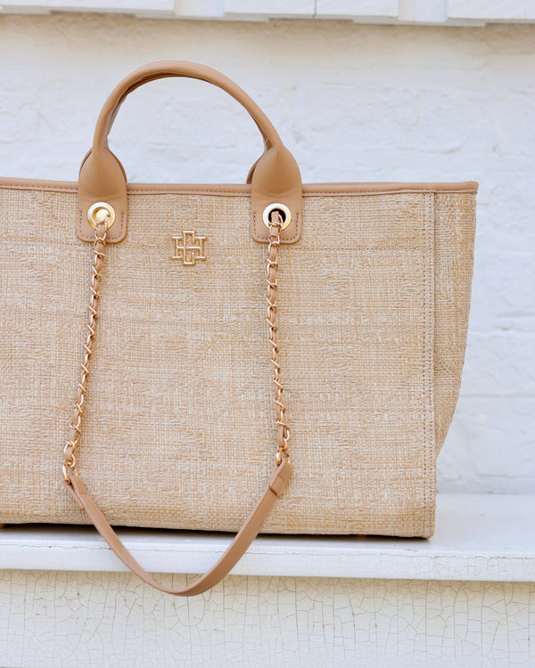Melissa Tote Bag Natural Lattice