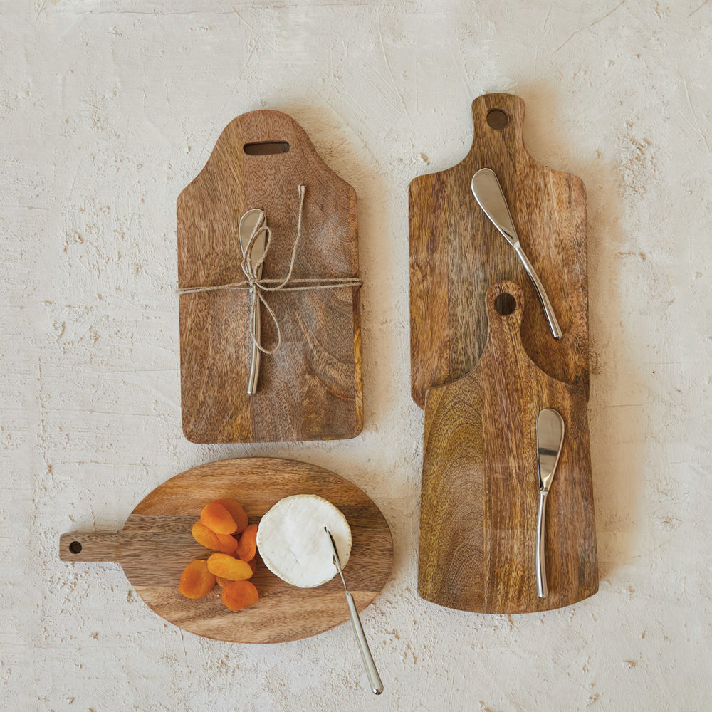 Mango Wood Board w Knife