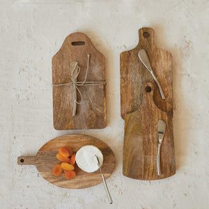 Mango Wood Board w Knife