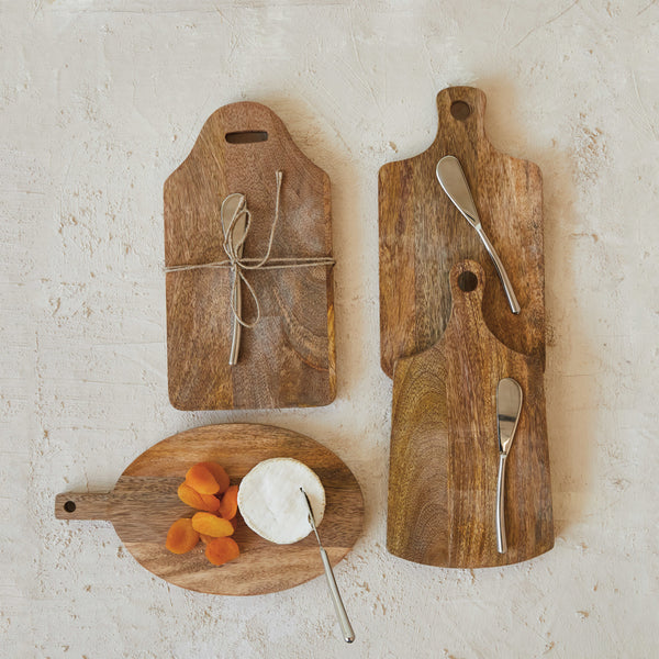 Mango Wood Board w Knife
