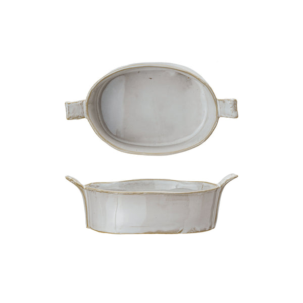 Stoneware Baker w Handles