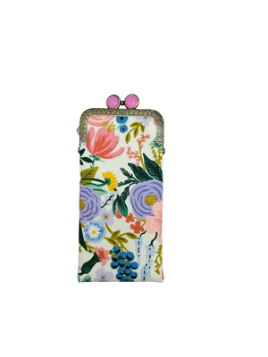 Kiki & Syds Eyeglass Case - Garden Party Ivory