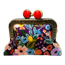 Kiki & Syds Mini Clutch Coin Purse - Petite Floral Plum
