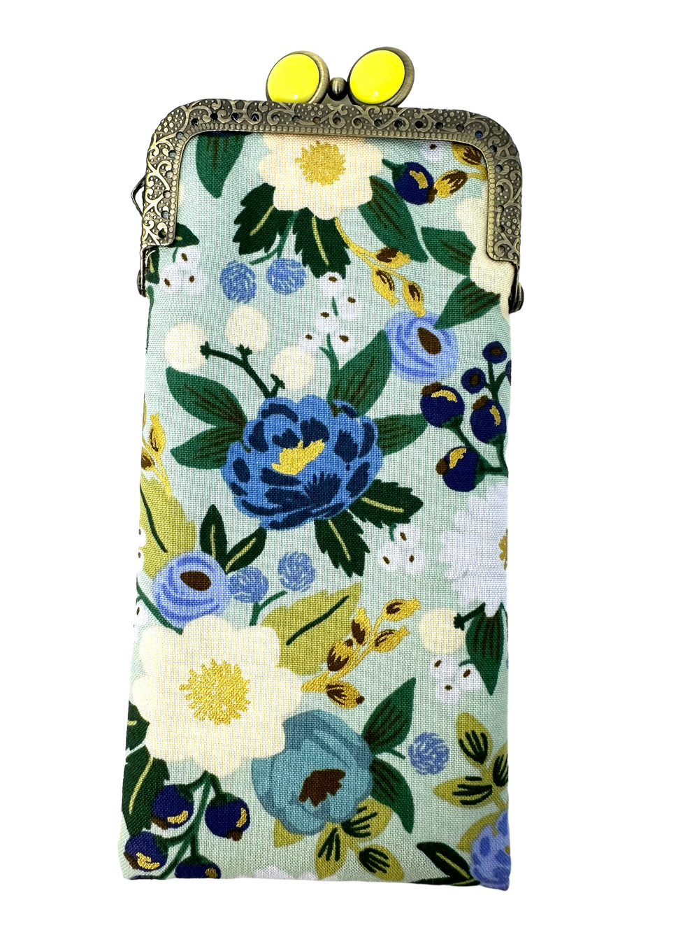 Kiki & Syds Eyeglass Case - Rosie Posie - Lemon