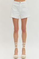 Scallop Trim Shorts