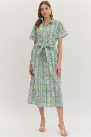 Botanical Midi Dress